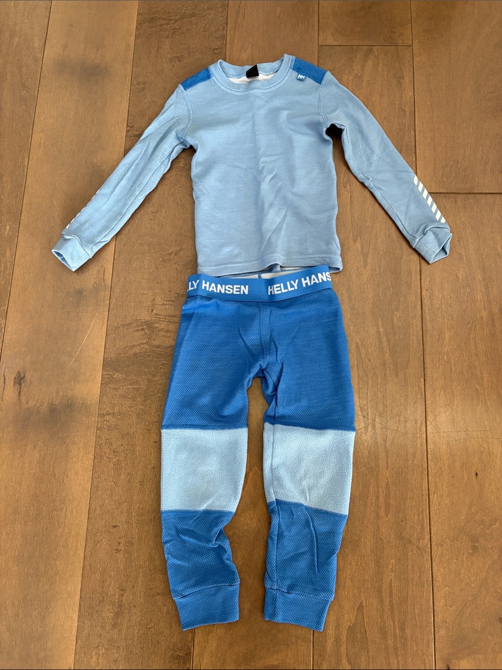Helly Hansen Kids Two-Tone Blue Base Layer Set
